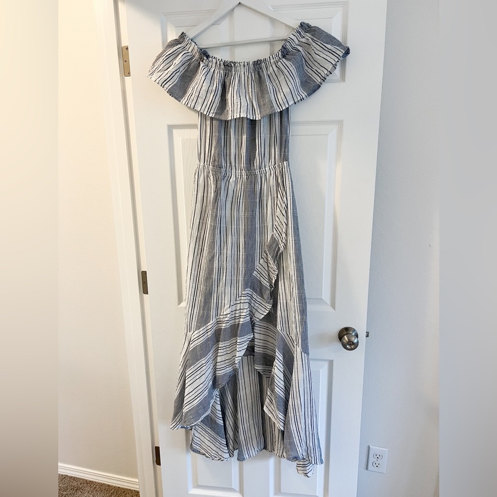 Express Off the Shoulder Dress, resort wear, vacation outfit, baby shower outfit